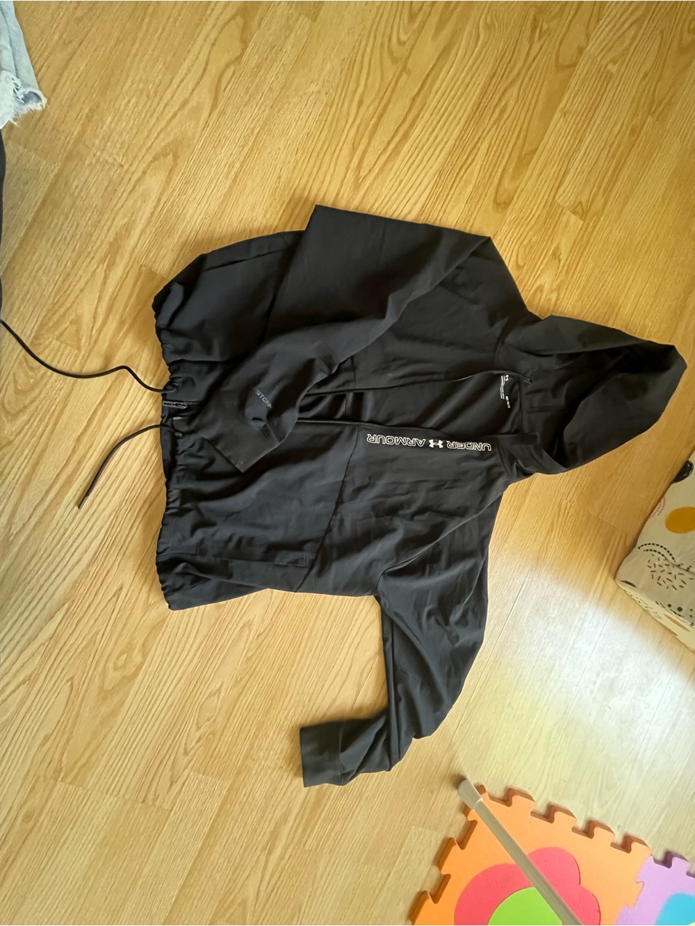 Under Armour Black Hooded Anorak Jacket